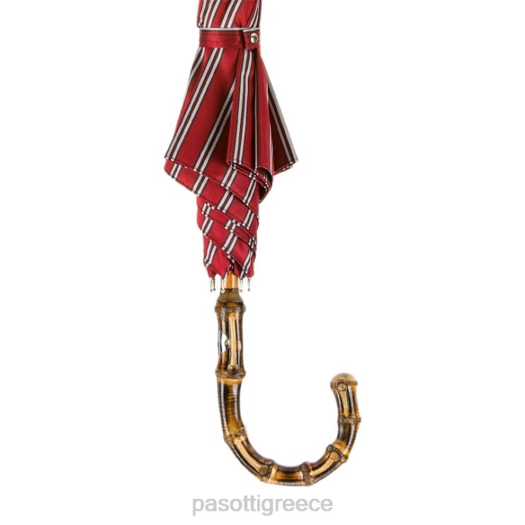 ομπρέλα | PASOTTI 142 51880-2 b - κλασική ριγέ ομπρέλα λαβή από μπαμπού 2N6B8109 άνδρες